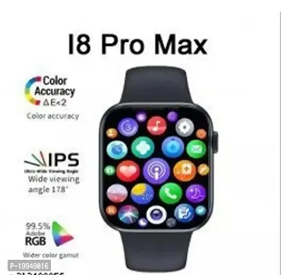 New Edition i8Pro Max Smart watch All in One Series 7 Smart Watch with Fitness Tracker Heart Monitor, bluetooth calling, sports etc for both Men and Women- Assorted-thumb0