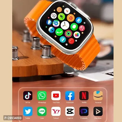 S8 Ultra Smartwatch with 2.05 HD Display, Bluetooth Calling with Dialpad, Multiple Sports Modes, Multiple Faces, Spo2 M