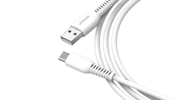 UTRAX USB Type C Cable 3.1 A 1 m Fast Charging and Sync Cable  (Compatible with All Type-C Supported Devices, White, One Cable)-thumb1