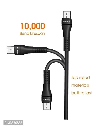 UTRAX Micro USB Cable 3.1 A 1 m Fast Charging and Sync Cable-thumb4