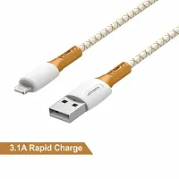 UOTRAX Lightning Cable 3 A 1 m PVC Braided with Crystal Coating Triple Coated-thumb3