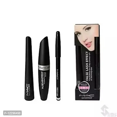 False Lash Effect 3 IN 1 Eyeliner,Mascara and Eyebrow Pencil (15G) 15 g (BLACK)