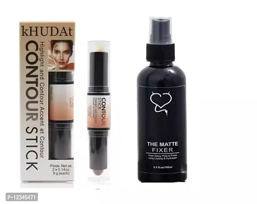 Highlight and Contour Highlighter And Long lasting Beauty Makeup Fixer Spray