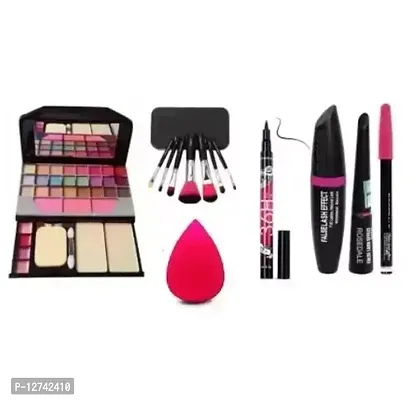 TYA SENSATIONAL 6155 , HELLO KITTY BLACK BRUSH ,1 PUFF, 36HOUR EYELINER  False Lash 3 IN 1 (Mascara,eyeliner,eyebrow pencil) ( 5 Item In Combo )-thumb0