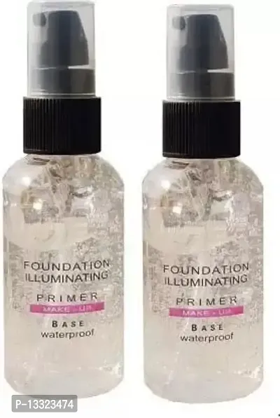 Best Professional face primer makeup Primer - 100 ml  (TRANSPARENT) ( 2pc ) ( 50ML+50ML )