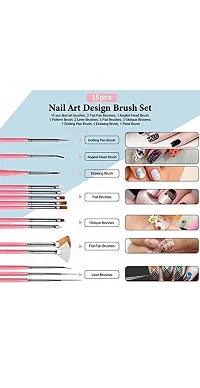 48 Bottles 3d Nail Art Glitter Sequins Set, with 15Pcs Nail Art Brush Decoration Tool  (Multicolour), (A perfect nail art)-thumb2