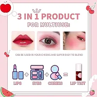 Liquid High-Glossy Lip and Cheek Tint with Watermelon, Strawberry, Tomato Extracts-thumb2