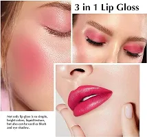 Liquid High-Glossy Lip and Cheek Tint with Watermelon, Strawberry, Tomato Extracts-thumb1