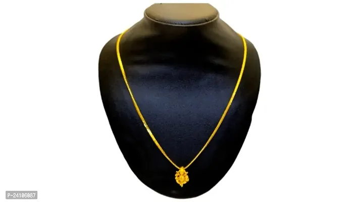 Traditional Stylish Beautiful Premium Quality Gold-Plated  Alloy Necklace Chain Set For Women And Girls