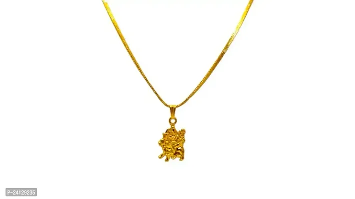 Gold-Plated Pendant Chain Set-thumb0