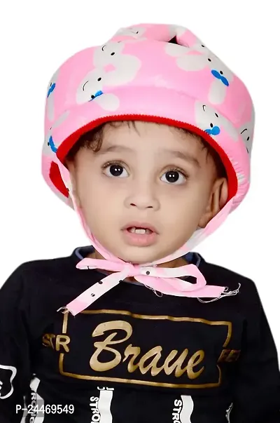 Lizzot Safety Baby Helmet  (Pink)-thumb0