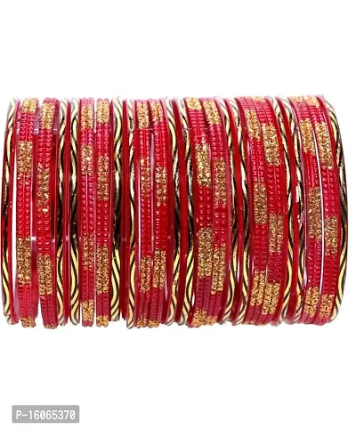 A R Bangles Plain/Simple Glass Bangle Pack of 24 with variation of colours suitable for all occasion Latest Traditional Kaach Chudi
