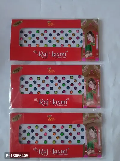 Kundan Bindi, Multi color Medium Size Bindi for Women  Girls Bindi