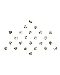 MADHAV ENTERPRISES Diamond Collection Small Stone Silver Bindi-thumb1