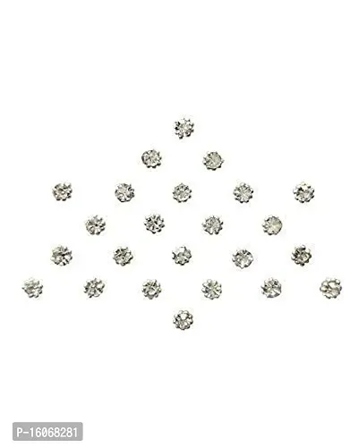 MADHAV ENTERPRISES Diamond Collection Small Stone Silver Bindi-thumb3