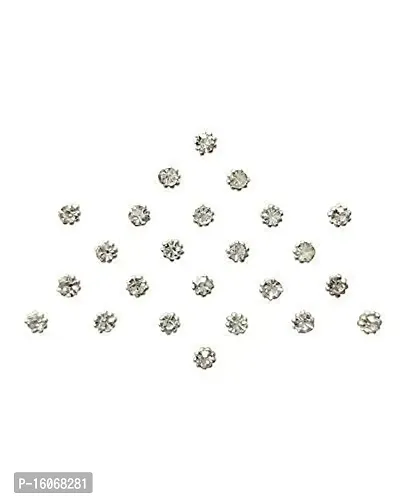 MADHAV ENTERPRISES Diamond Collection Small Stone Silver Bindi
