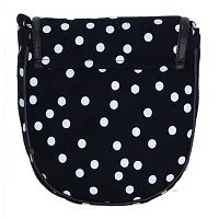 MARISSA PRINTED POLKA DOT CANVAS SLING BAG BLACK-thumb1