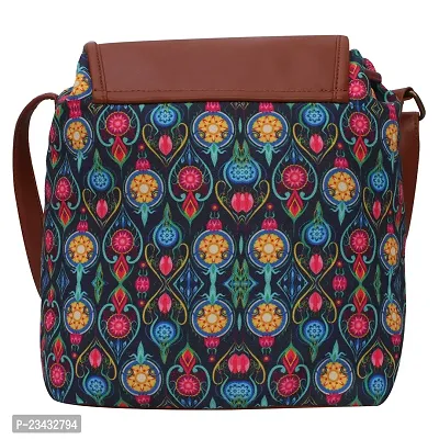 MARISSA PRINTED CANDLE CANVAS SLING BAG MULTI COLOUR-thumb4