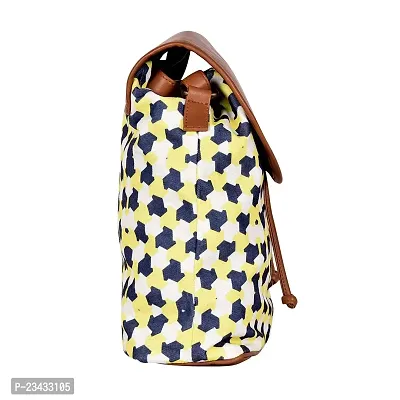 MARISSA PRINTED FOOTBALL CANVAS SLING BAG-thumb3