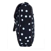 MARISSA PRINTED POLKA DOT CANVAS SLING BAG BLACK-thumb2