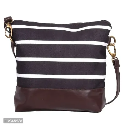 Marissa beautiful printed strips sling bag for girls and women