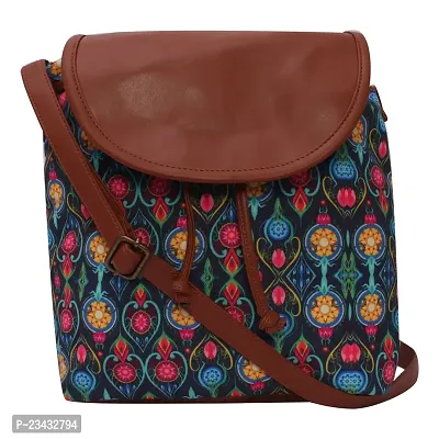 MARISSA PRINTED CANDLE CANVAS SLING BAG MULTI COLOUR-thumb0