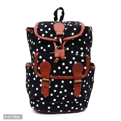 PRINTED CANVAS BACKPACK FOR GIRLS AND WOMEN