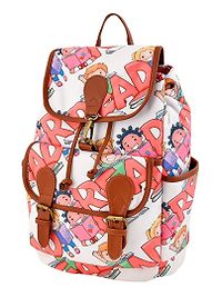 PRINTED CANVAS BACKPACK FOR GIRLS AND WOMEN-thumb2