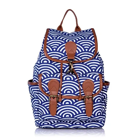 MARISSA PRINTED CANVAS BACKPACK