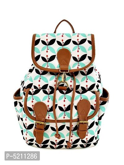 MARISSA PRINTED CANVAS BACKPACK FOR GIRLS AND WOMEN