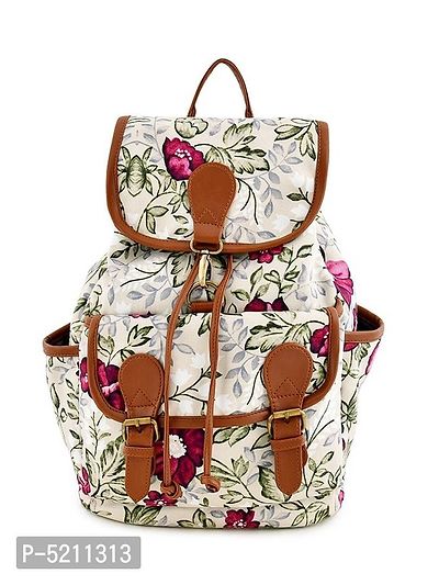 MARISSA PRINTED CANVAS BACKPACK FOR GIRLS AND WOMEN