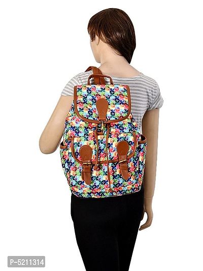 MARISSA PRINTED CANVAS BACKPACK FOR GIRLS AND WOMEN-thumb5