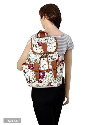 MARISSA PRINTED CANVAS BACKPACK FOR GIRLS AND WOMEN-thumb5
