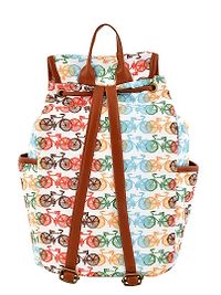 MARISSA PRINTED CANVAS BACKPACK FOR GIRLS AND WOMEN-thumb1