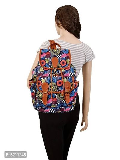 MARISSA PRINTED CANVAS BACKPACK FOR GIRLS AND WOMEN-thumb5