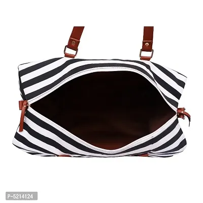 MARISSA PRINTED CANVAS WEEKEND DUFFLE BAG-thumb3