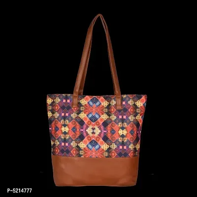 MARISSA PRINTED CANVAS TOTE BAG FOR GIRLS AND WOMEN