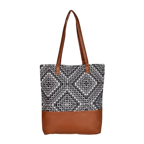 MARISSA PRINTED CANVAS TOTE BAG