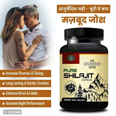 Essential Pure Shilajit Capsule For Longer Harder Size Sexual Capsule Long Time Sex Power Capsule, Sex Capsule Boosts Satisfaction-thumb0