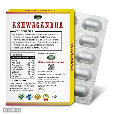 Essential Ashwagandha Capsule For Ling Long Big Size Sexual Capsule Reduce Sexual Weakness Level, Sex Capsule Boosts More Energy-thumb2