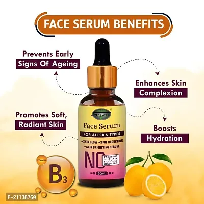 INLAZER's Skin Naturals, Face Serum, Increases Skin's Glow Instantly and Reduces Spots Overtime, Bright Complete Vitamin C Booster For Men  Women (Pack Of 1, 30 ml)-thumb5