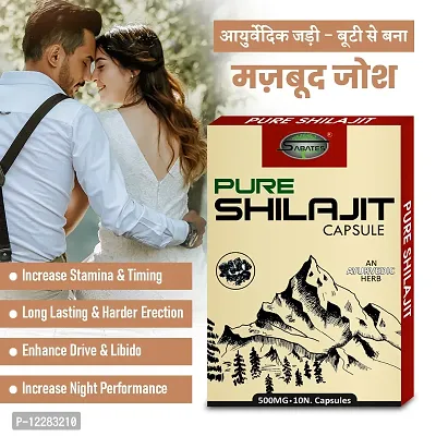 Essential Pure Shilajit Capsule For Longer Harder Size Sexual Capsule Long Time Sex Power Capsule, Sex Capsule For Extra Power-thumb0