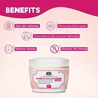 INLAZER Intimate Area Lightening  Whitening Cream For Underarms, Bikini Area, Neck, Thigh, Intimate Area, Elbow Intense Dark Spot Removal | Intimate Area Whitening Cream (No Side Effects)-thumb2