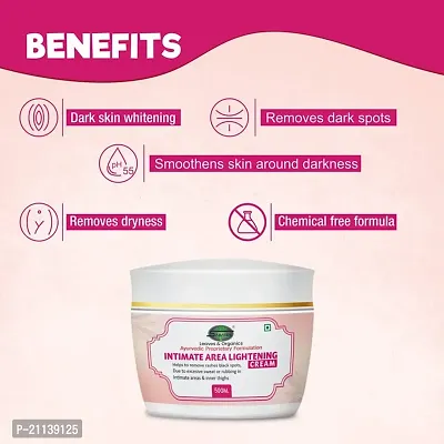 INLAZER Intimate Area Lightening  Whitening Cream For Underarms, Bikini Area, Neck, Thigh, Intimate Area, Elbow Intense Dark Spot Removal | Intimate Area Whitening Cream (No Side Effects)-thumb3