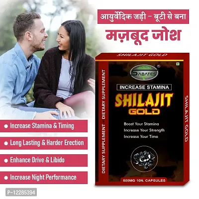 Essential Shilajit Gold Capsule For Ling Long Big Size Sexual Capsule Reduce Sexual Weakness, Sex Capsule For More Energy-thumb0