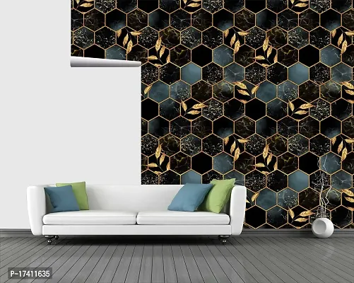 CABANA HOMES PVC Self-Adhesive Wallpaper, Leaves Design, 45 x 125 cm, 2 Rolls (12 sq. ft)-thumb3