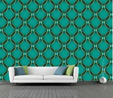 CABANA HOMES Wall Stickers DIY Decal 3D Wallpaper for Walls (45 x 125 cm, 2 Rolls) (12 sq. ft) Decorative Self Adhesive Bedroom, Living Room, Lobby, Tiles, Wardrobe, Green-thumb2