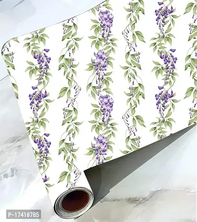 CABANA HOMES Wall Stickers Botanical Leaf Wallpaper for Living Room Decor (45 x 125 cm, 2 Rolls) (12 sq. ft) DIY Self Adhesive Decals Bedroom, Haal-thumb0