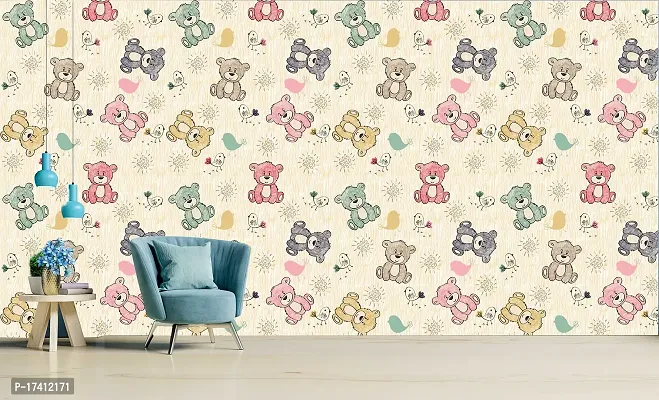 CABANA HOMES (45cm x 125cm Wallpaper for Kids Room Self Adhesive,Wall Stickers,Baby Room,Wardrobe,Furniture-thumb3