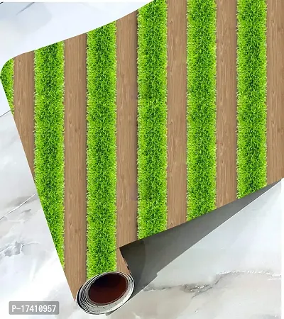 CABANA HOMES Wall Stickers DIY Wallpaper for Furnitue (45 x 125 cm, 2 Rolls) (12 sq. ft) Decals Self Adhesive Wardrobe, Door, Almirah, Office, Wooden  Grass Strip